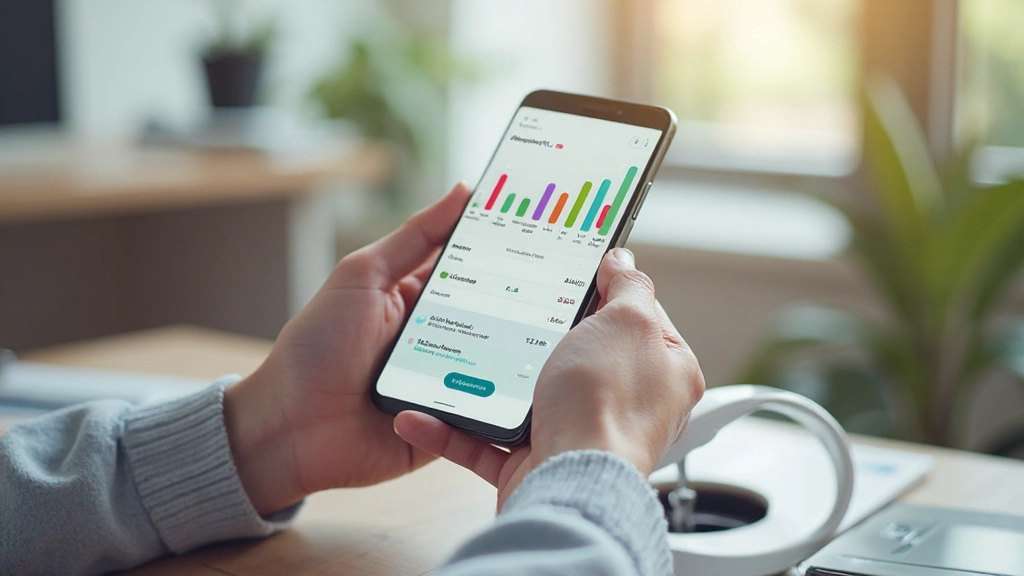 Экран мобильного приложения для отслеживания расходов с графиками и категориями